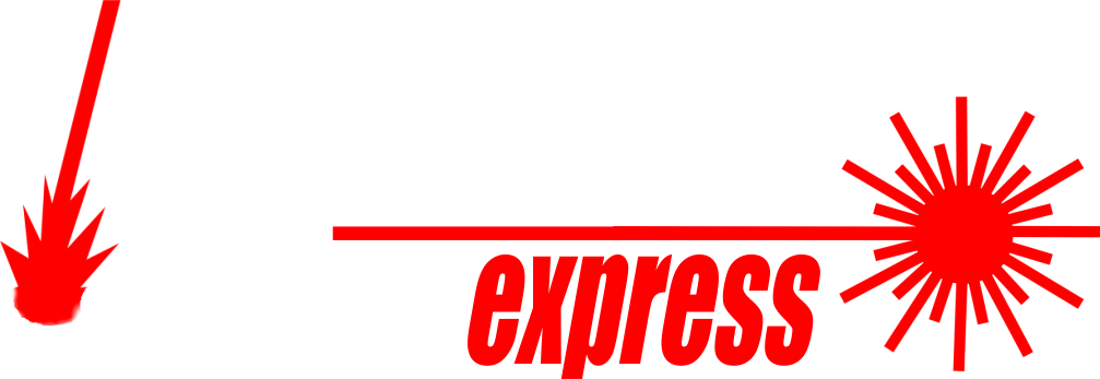 Stencil Express Logo white
